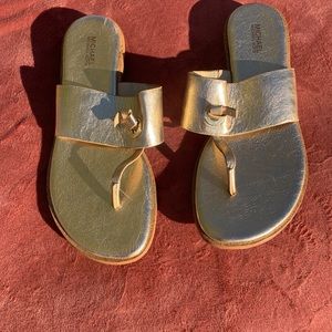 *NEW* Michael Kors Metallic Gold Sandals
